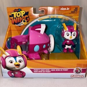 Playskool Nick Jr, Top Wing Penny Figure & Vehicle Toy Pink NEW
